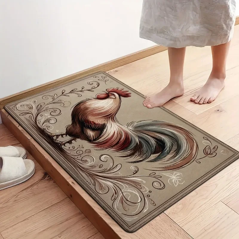 Дверной коврик-динозавр Velociraptor очень впитывающий мультяшный ковер для ванной