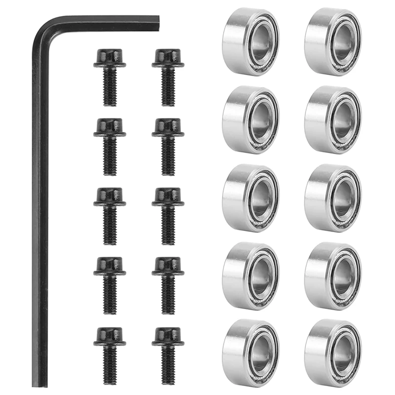 

Router Bit Bearings Router Bit Top Bearing Kit Interior Dia: 3/16Inch Router Bit Bearing Sets