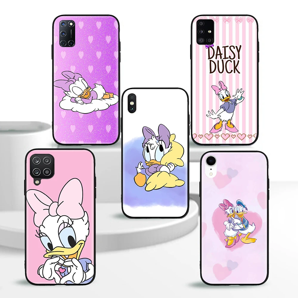 G-39 Daisy Black Soft Silicone чехол для Realme Narzo 20 30A 50I V11 V11S X LITE 9I XT Q X2 C25 C33 C25S C25Y