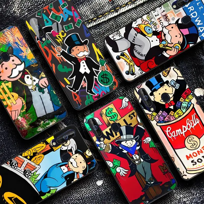 

Cartoon Luxury Dollar MonopolyS Phone Case for Samsung A51 01 50 71 21S 70 10 31 40 30 20E 11 A7 2018