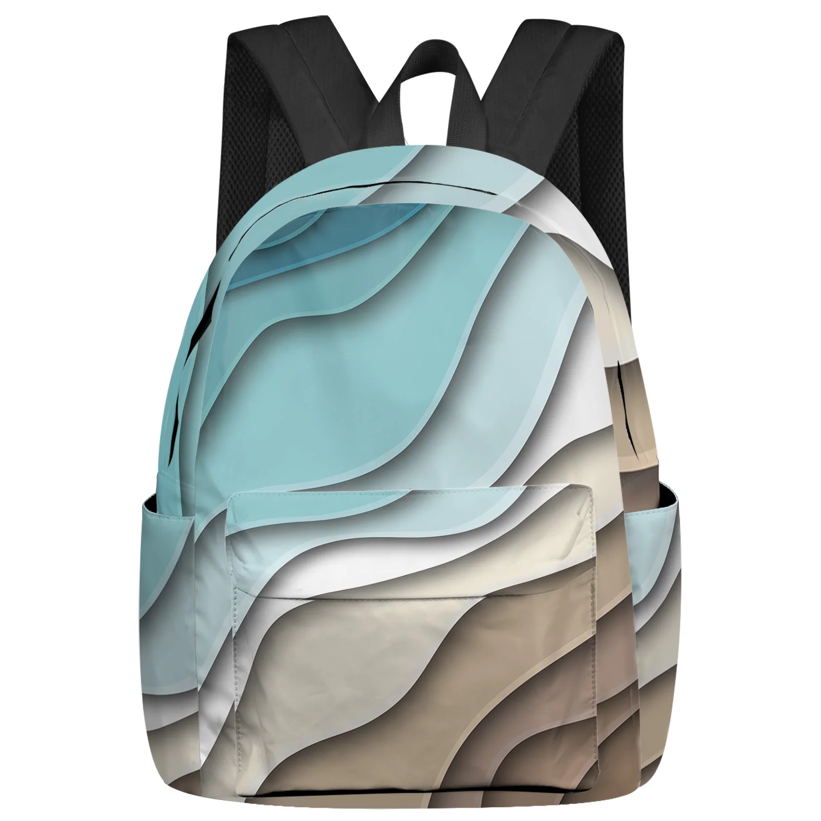 

Синий зеленый градиентный коричневый современный геометрический рюкзак абстракции школьные ранцы на заказ рюкзак для ноутбука мужской же...