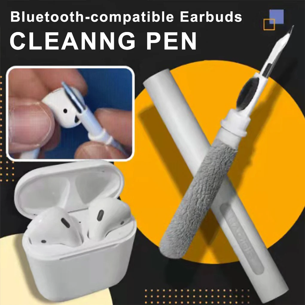 

Wireless Earphone Cleaning Pen Bluetooth-compatible Headphone Keyboard Mouse Tablet Brush Headset Maintaining Tool