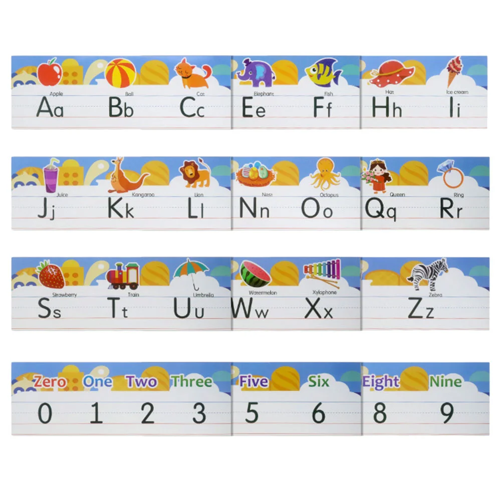 

Adhesive English Letter Bulletin Board Alphabet Line Classroom Decor Number Wall Boards