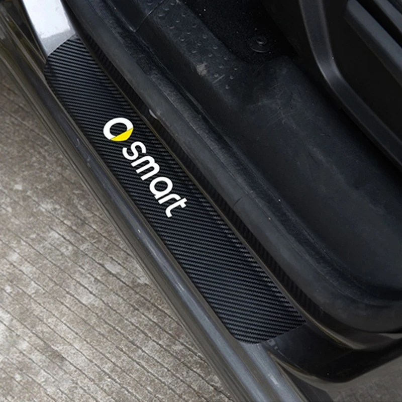 

Автомобильные пороговые пылезащитные наклейки для Mercedes Smart 453 Fortwo Forfour Добро пожаловать педаль Украшение Аксессуары для стайлинга