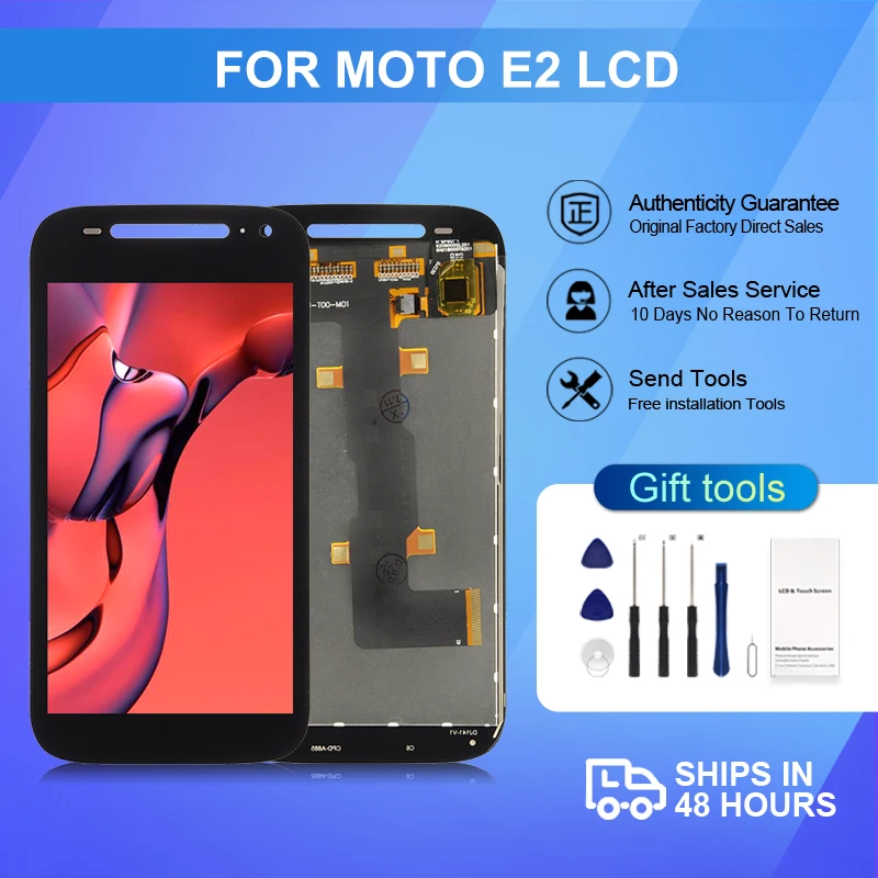 

4.5 Inch XT1524 Display For Moto E2 Lcd Touch Screen Digitizer XT1527 XT1505 Assembly Replacement With Frame Free Shipping