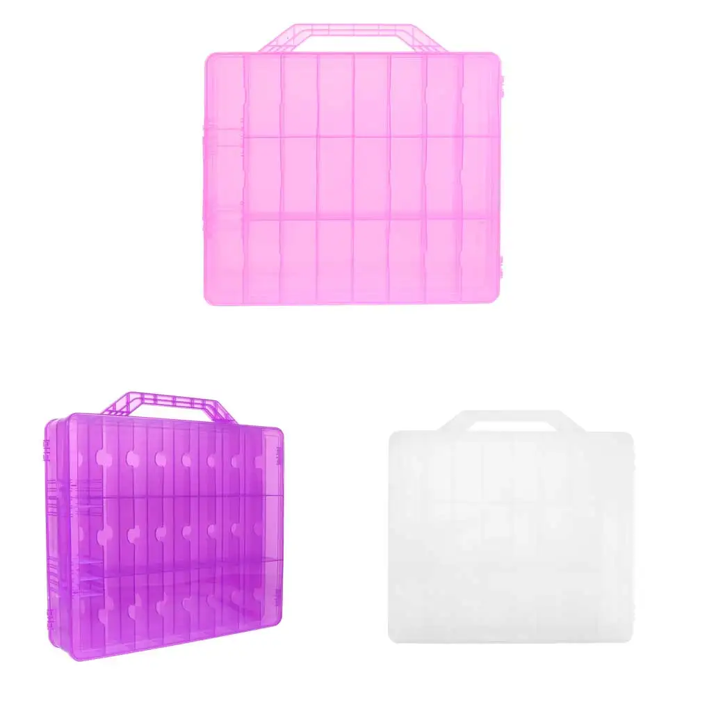 

Nail Polish Organizer Case Holder Adjustable Divider Portable Salon Dorm Lipsticks Compartments Empty Container Women