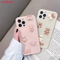 soft silicone cute cartoon doll anti fall for iphone 13 pro max phone case all inclusive side shell