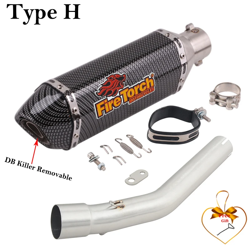 

Надевается для YAMAHA Tenere700 Tenere 700 XTZ700 XTZ-700 2019-2023 мотоциклетная выхлопная труба, глушитель среднего звена DB Killer