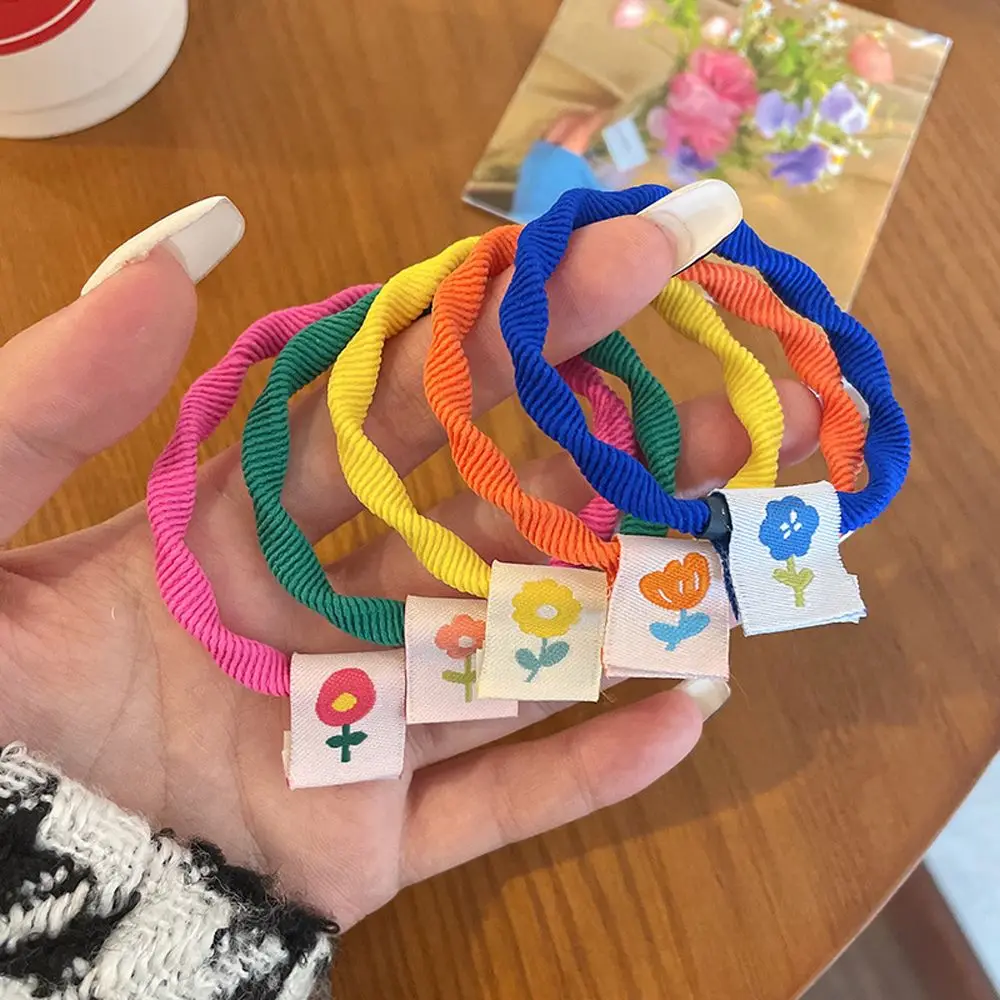 

Cute Elastic Hair Band Girls Candy Color All-match Korean Style Hair Accessories Hair Rope Women Scrunchies Flower
