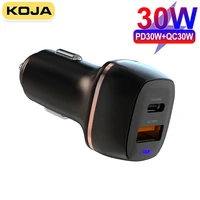 usb car charger 30w fast charge ppsscpqc3 0 for macbook ipad iphone samsung huawei xiaomi laptop 2port type c phone charger