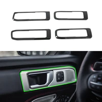 abs imitate carbon black car interior accessories inner inside door handle bowl cover trims for ford explorer 2020