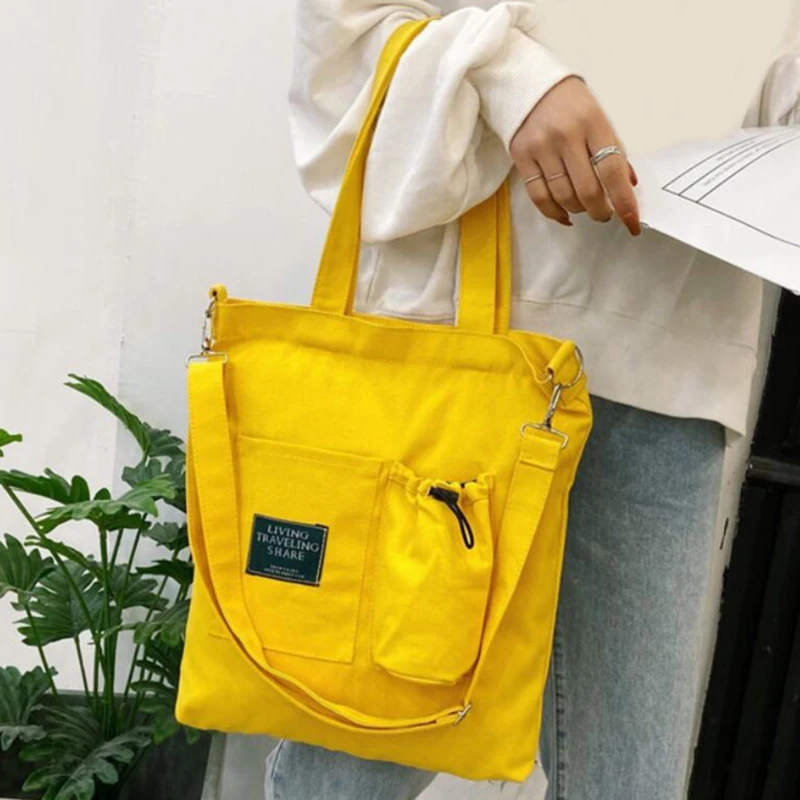 

Female Student Tutorial Bags Harajuku Style Messenger Canvas Bag Shoulder Ins Portable Simple Cloth Bag school-bags-for-girls