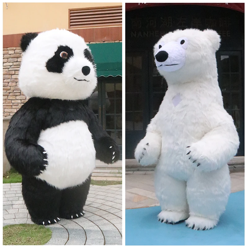 Надувная панда мультяшный кукольный костюм полярный медведь лидер продаж