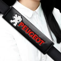 car seat belt shoulder guard prevent squeeze neck comfortable cotton cover accessories for peugeot 107 108 2008 207 301 3008 307