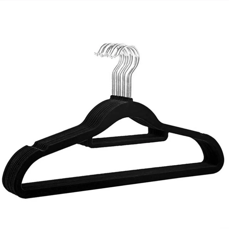 

Velvet Hangers Rack 35CM/45CM gray flocking hanger plastic non-slip hanger velvet magic hanger clothing store coat without trace