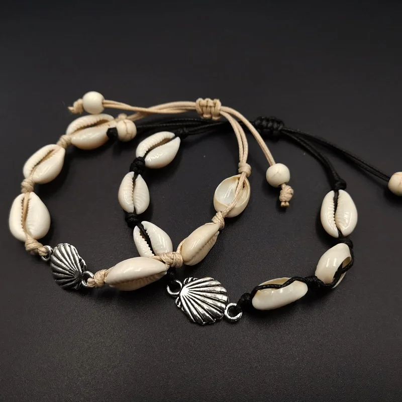 

Bohemia Handmade Beaded Shells Bracelet For Women Creative Starfish Turtle Seashell Adjustable Bangles Girl Summer Beach Jewelry