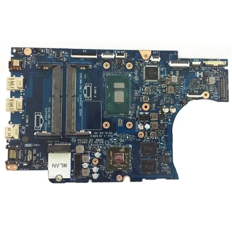 

Материнская плата для ноутбука Dell inspiron 15-5567 5567 дюймов, детской яркости, PVGT I5 I7, процессор 7-го поколения R7 M445 GPU DDR4