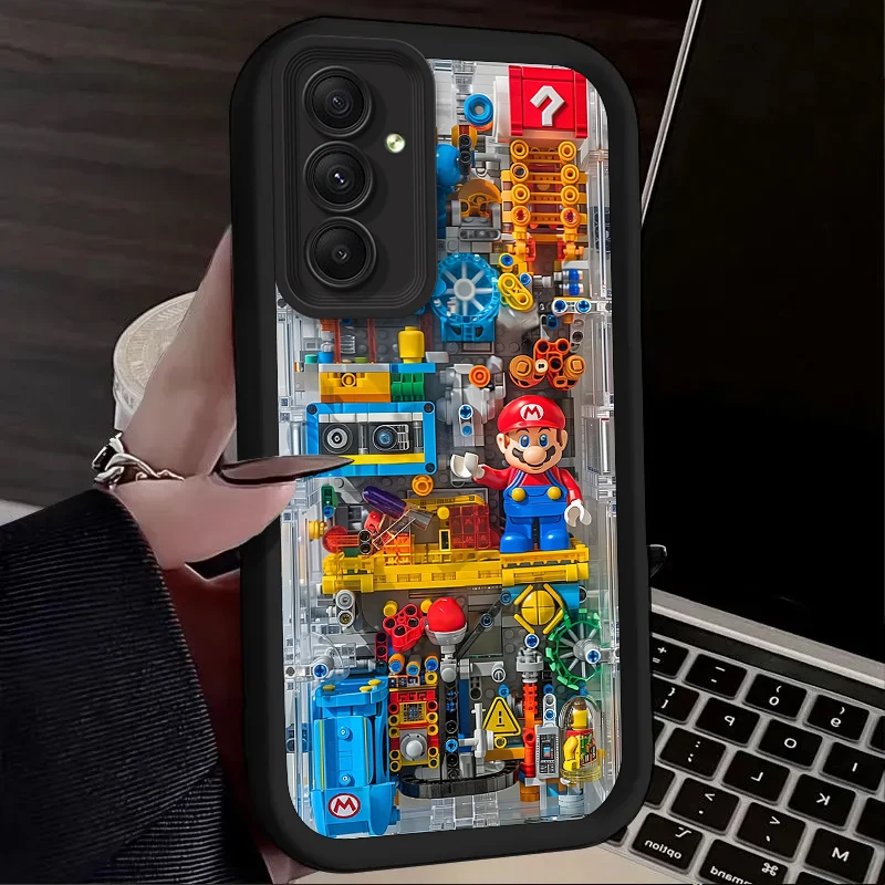 Чехол M-Marios Building Blocks для Samsung Galaxy A35 A55 A15 A25 A16 A06 A05 A05S A24 A13 A23 A12 A22 A32 A52 A71 A51 4G Cover