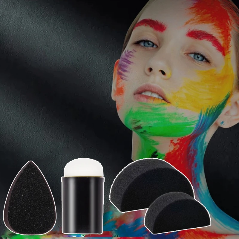 1 шт. черные губки для рисования лица