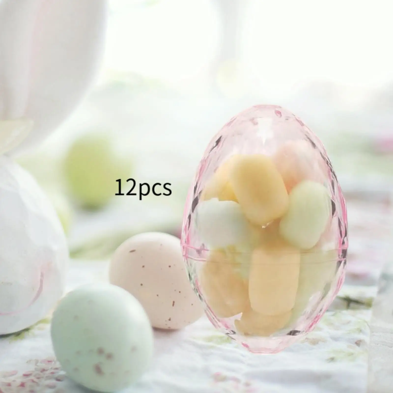 

Прозрачные пластиковые корзины для пасхальных яиц