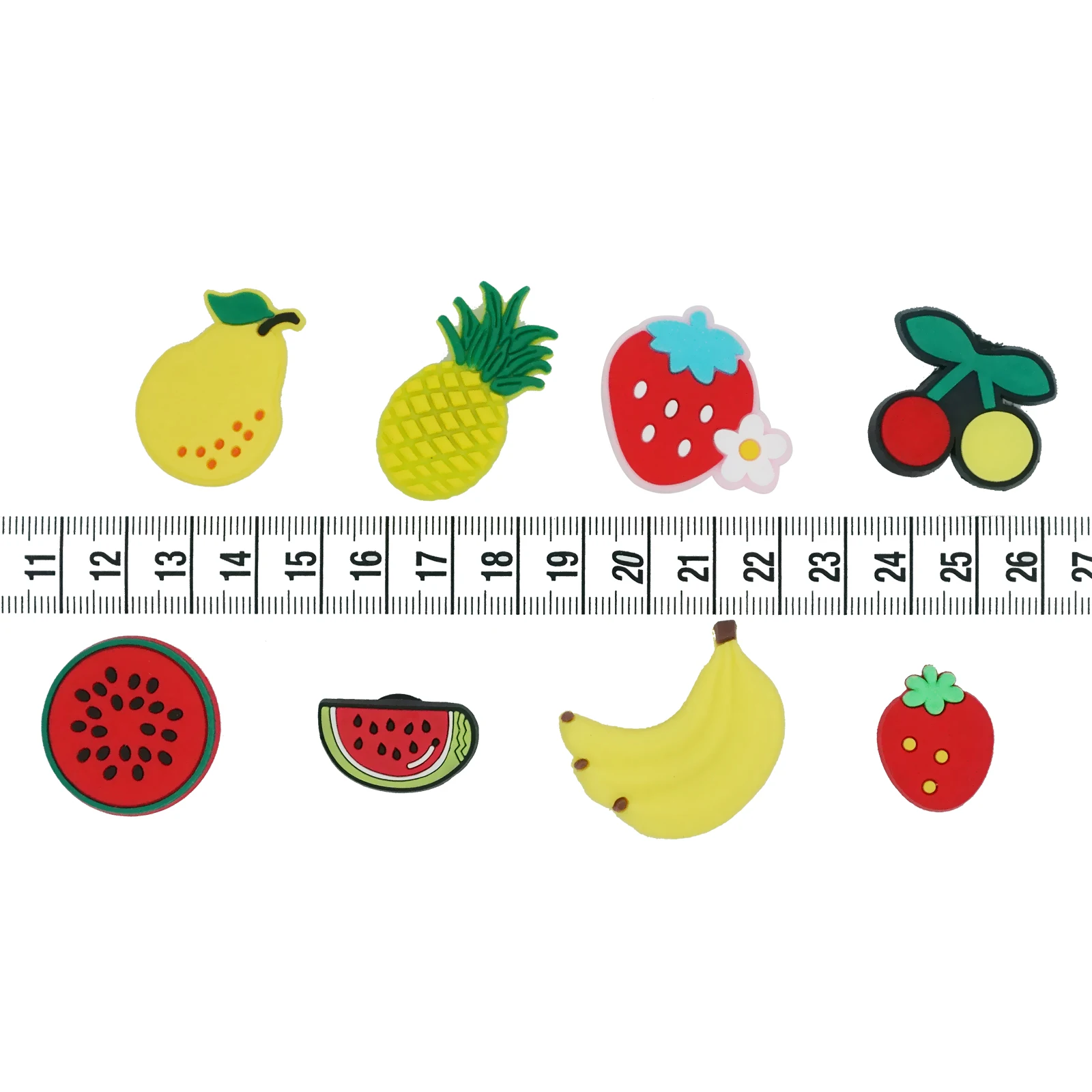 1 шт. Симпатичные Подвески для обуви в виде фруктов груша клубника вишня арбуз