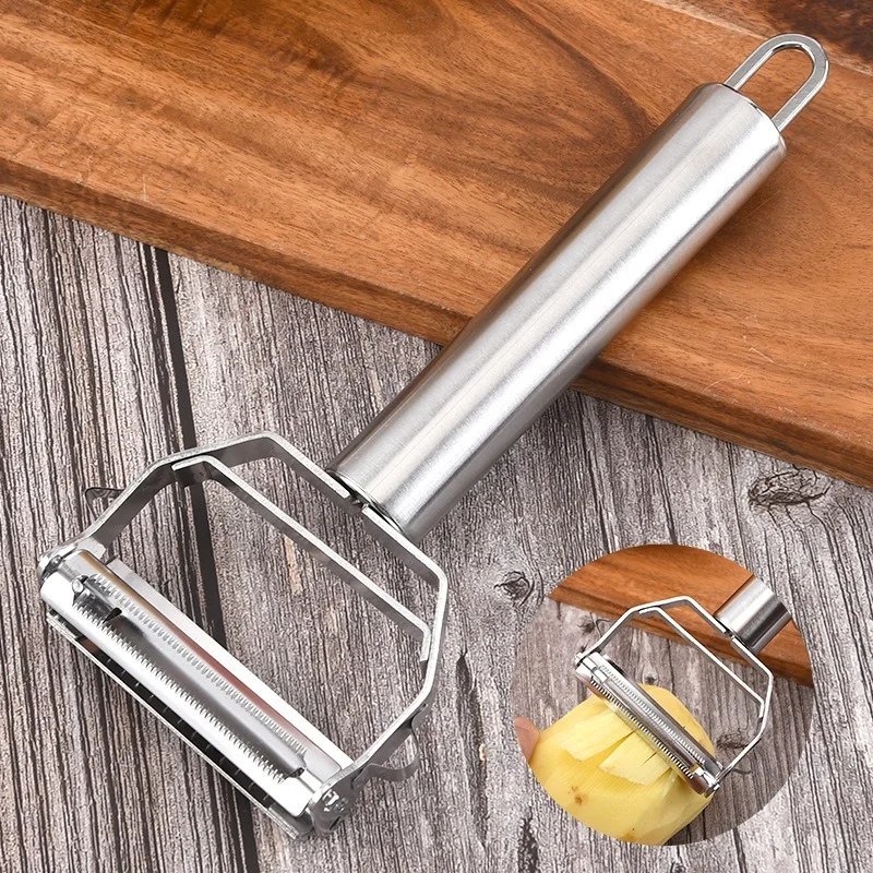 

Dual Fruit Vegetable Peeler&Julienne Peeler Cutter Sharp Stainless Steel Potato Carrot Grater Planing Kitchen Tools