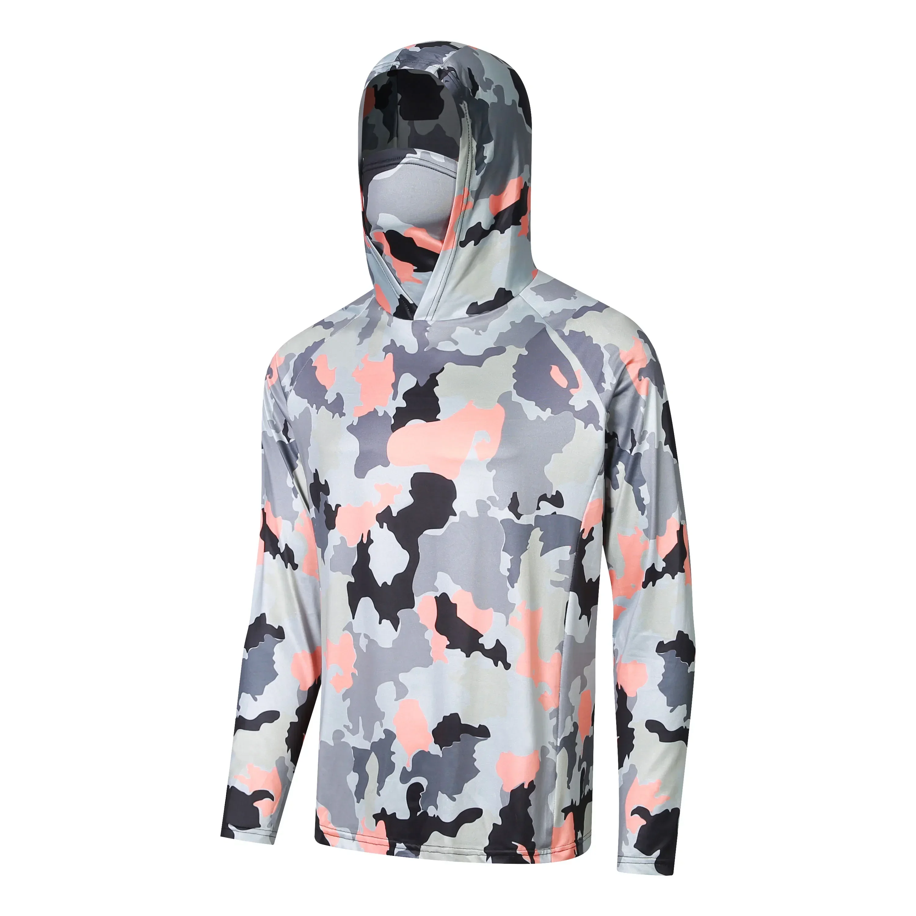 Рубашки для рыбалки мужские солнцезащитные трикотажные изделия с длинными