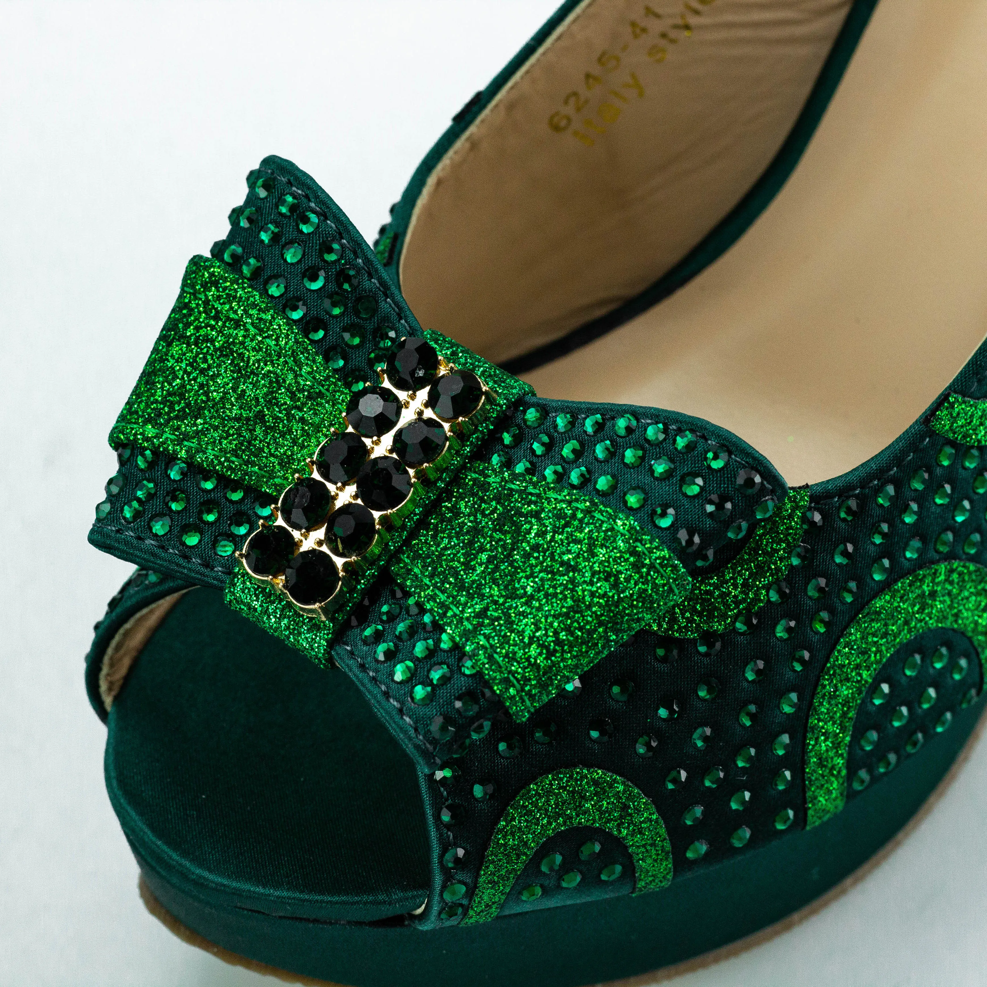 Green Platform Shoes Slingbacks Women's Sandals Italian Stylish Fashion Pumps Heels Women Party Dress High Heels Chunky Sandals