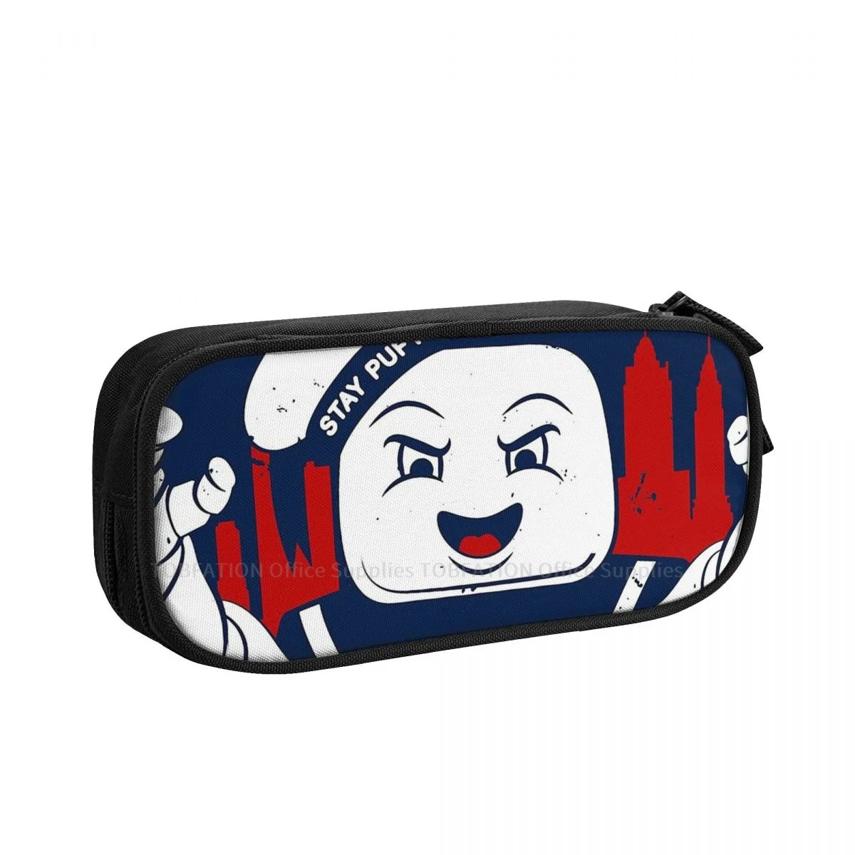 

Ghostbusters STAYPUFT MARSHMALLOWS Pencase Pencil Bag Girls Boys School Storage Supplies Large Capacity Double Zipper