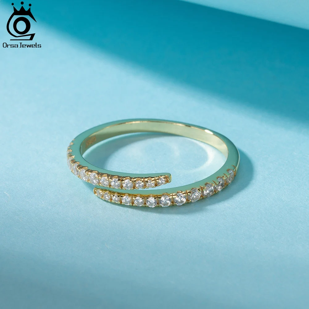 ORSA JEWELS 925 пробы серебряные открытые стекируемые кольца для женщин