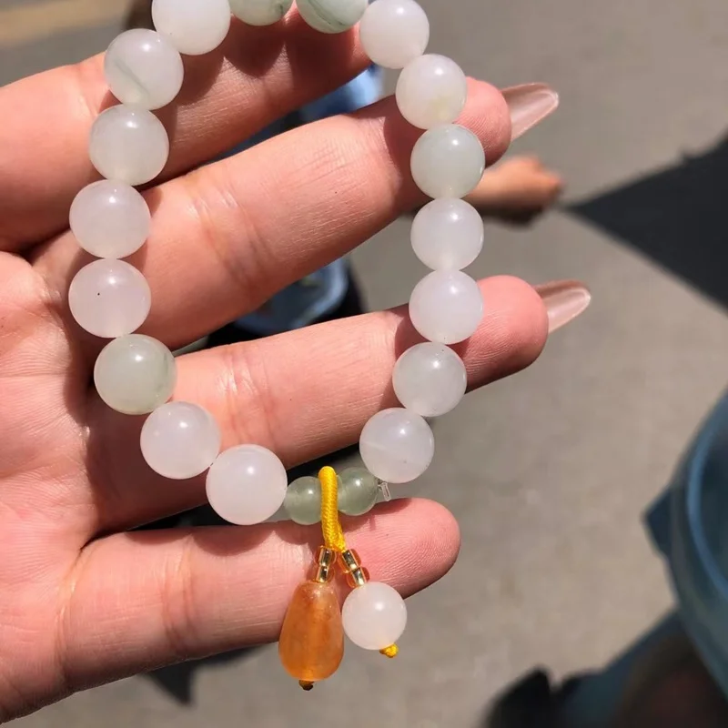 Натуральный браслет с бусинами Tianshan Cuiyuan Женская нишевая Мода Универсальный