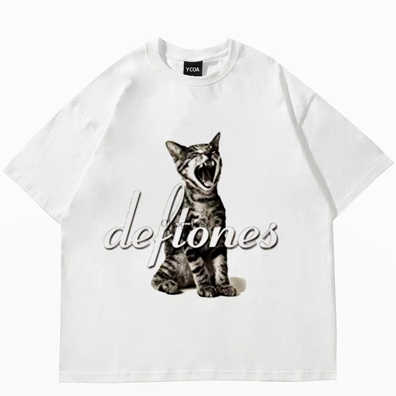 

Summer Mens And Women's Cotton T-shirt Cute Cat Printed Short Sleeve T-shirt Brand Harajuku Fashion Couple Loose Free Shipping