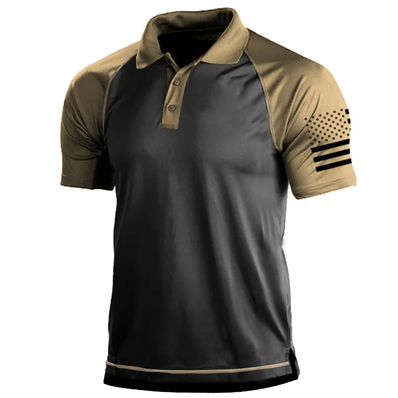 Military Tactical Polo Shirt Men T-shirt US Army Short Sleeve Hunting Hiking Clothing Tops Tees Outdoor Tactical Men T-shirts