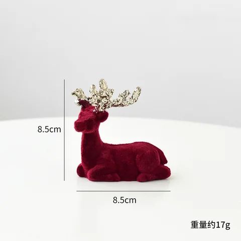 Рождественское украшение MOONBIFFY Винно-красное