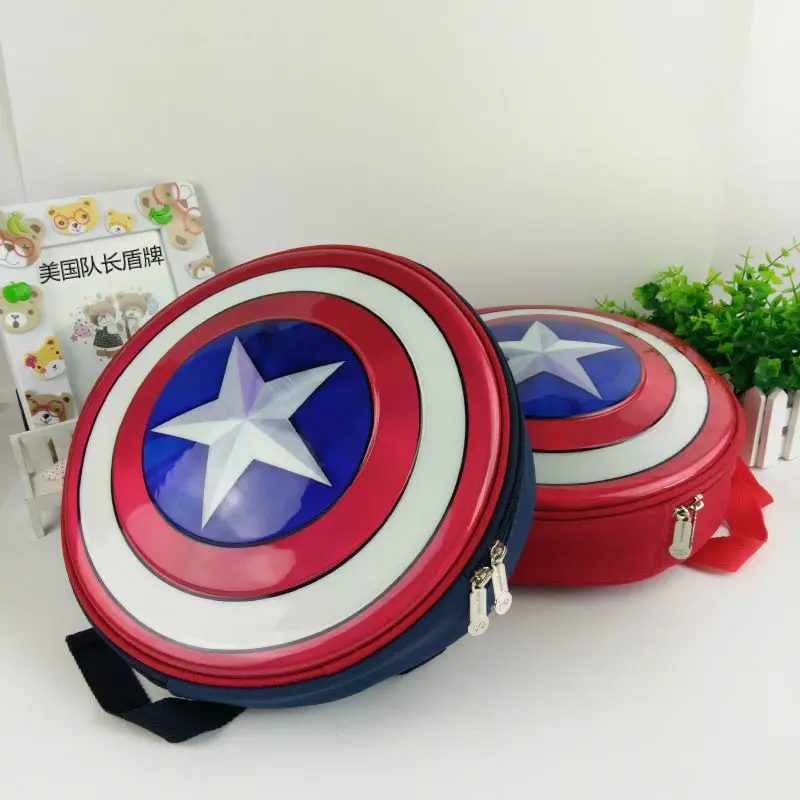 Disney's Avengers 2022 Boys' Large-capacity Shiny Lightweight Backpack Children's Handsome Schoolbag with Compartment