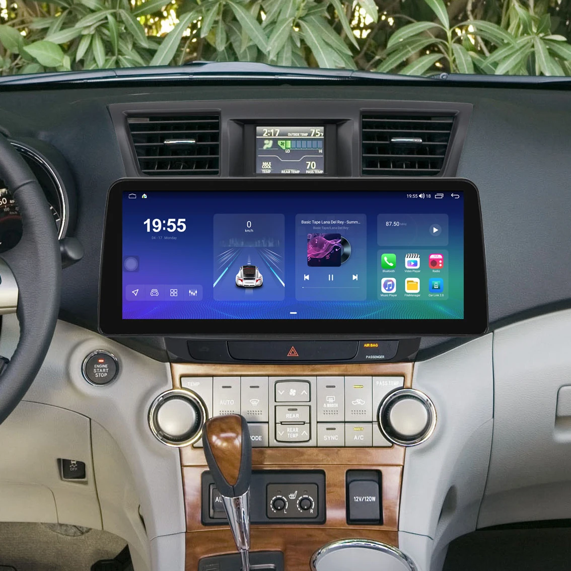 

For Toyota Highlander 2 Kluger XU40 2007- 2011 2012 2013 QLED 2K 2000*1200P 8+256G Car Radio GPS DSP Carplay Android Auto Unit