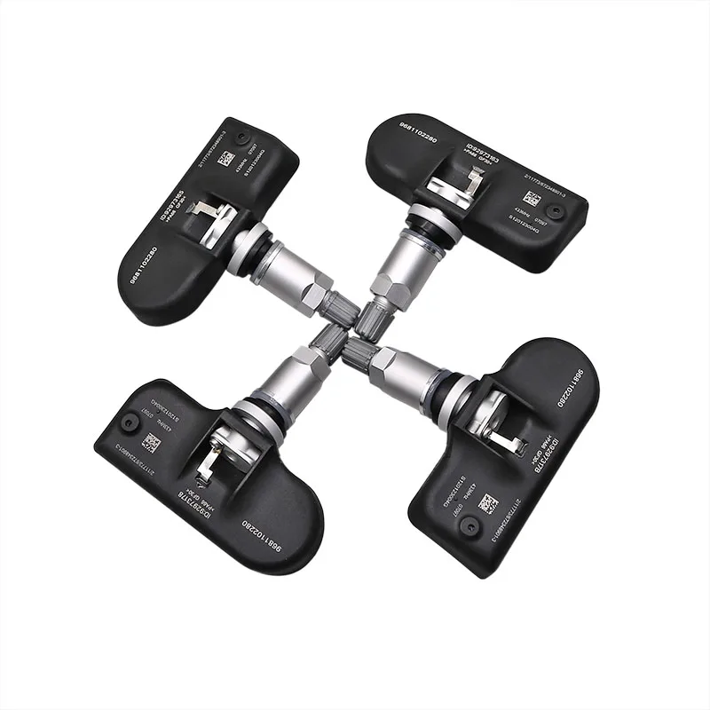 

9681102280 Для Citroen C4 C5 C6 C6 Peugeot 1007 207 307 407 508 607 807 Датчик давления в шинах 4 шт. TPMS 433 МГц 9673198580