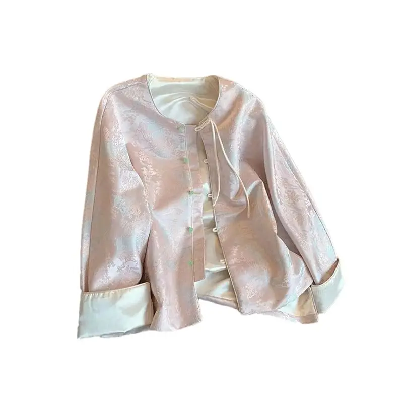 Новинка 2024 женская одежда в китайском стиле новинка свободная верхняя для отдыха