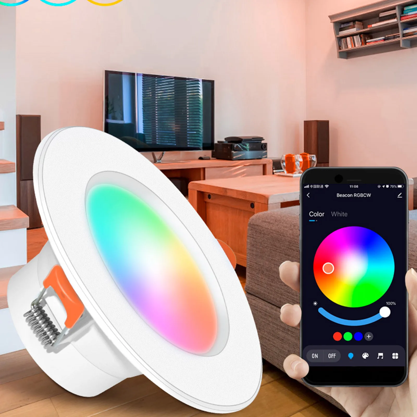 

Graffiti Bluetooth-compatible Speaker Five-way Light 10W Stereo Speaker for Home Office Bookshelf Outdoor Travel Camping