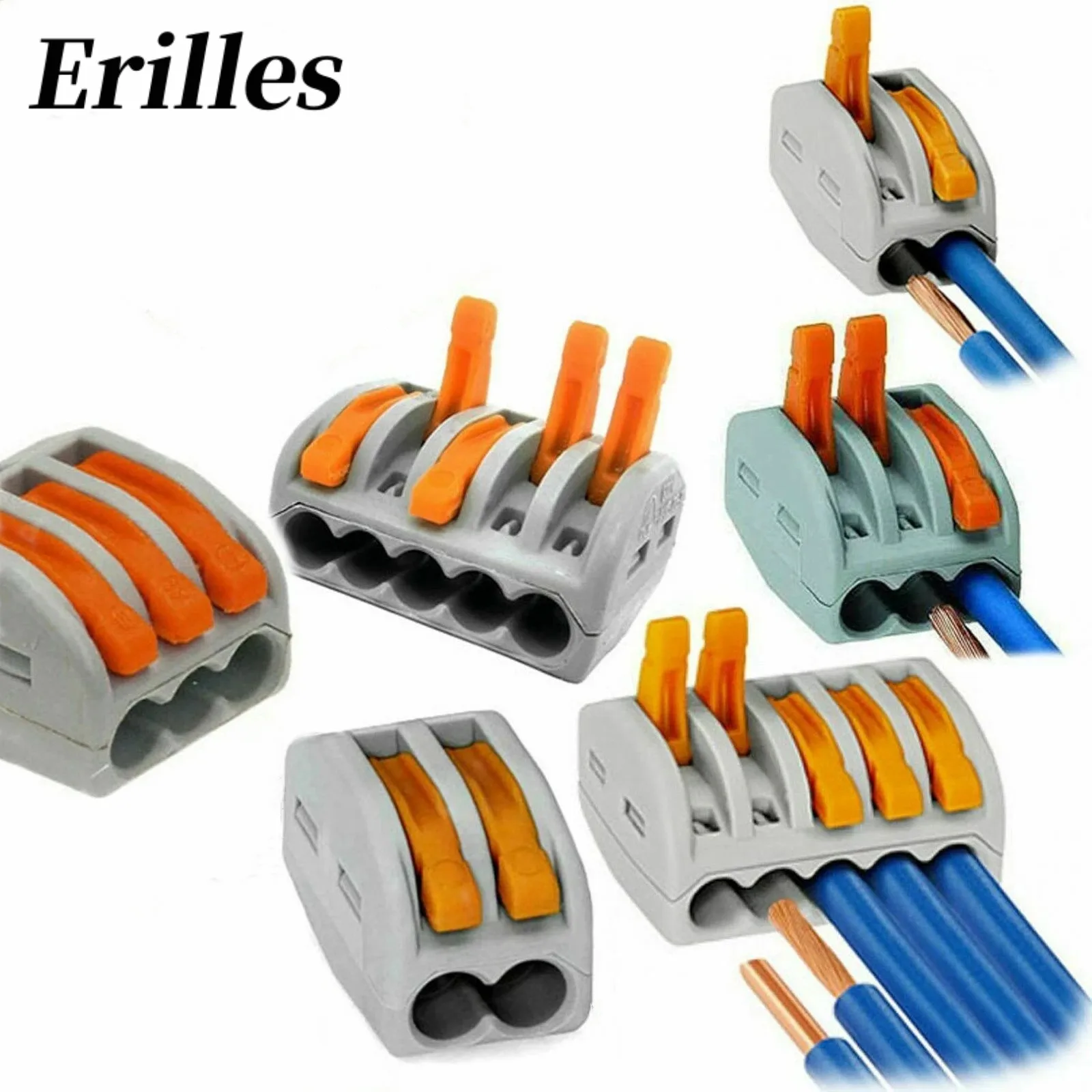 10/20 шт., клеммы для кабелей, 0,08-2,5 мм