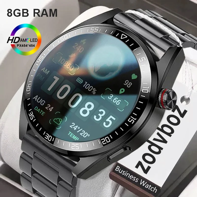 

2022 New Call Smart Watch 454*454 AMOLED 1.39 Inch Screen Mens Watch Always Display The Time 8GB RAM Local Music Smartwatch Men
