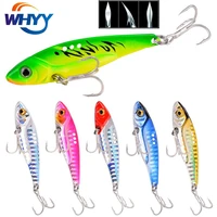 whyy 6pcslot metal vib blade lure fishing lures 3d eyes sinking vibration baits artificial vibe for bass pike fish perch