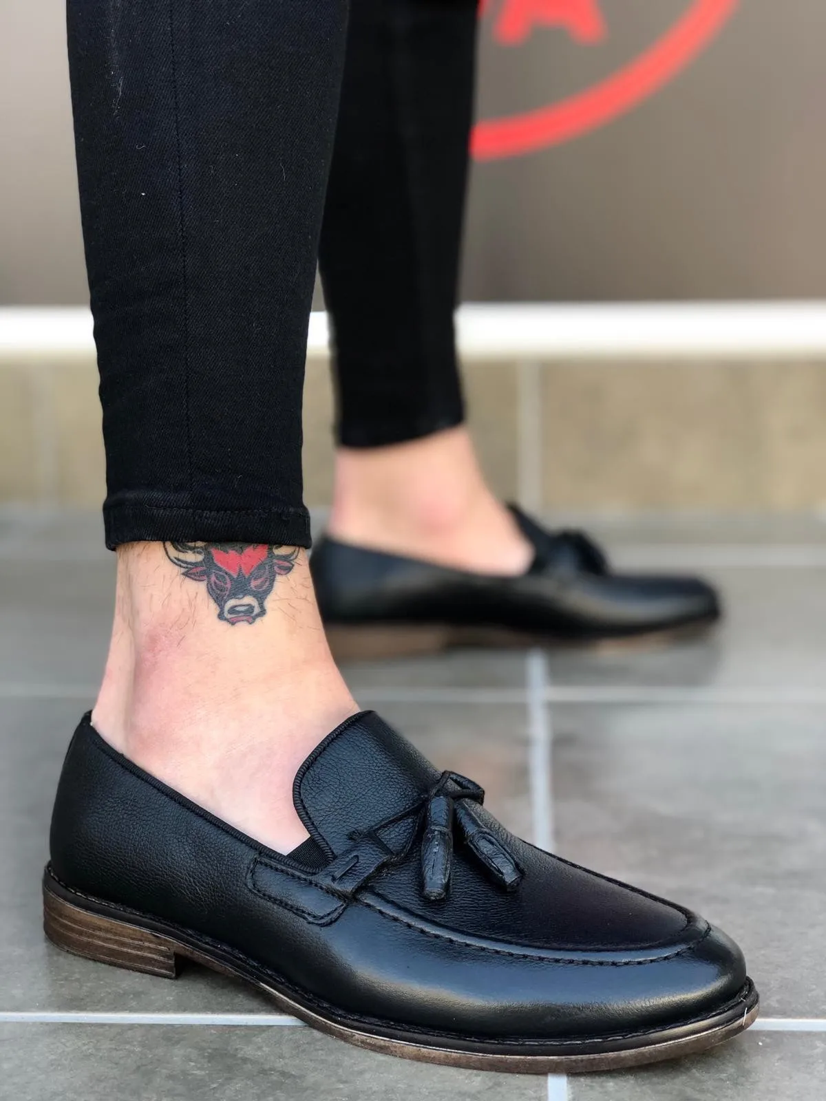 

BveA Store fashion spring summer comfortable daily In Non-Genuine Leather Black Tassels Corcik Classic Men 'S Shoes