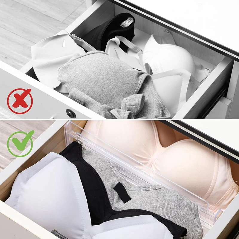 Регулируемый органайзер для выдвижных ящиков (11 8-19 7 дюйма) 6 шт./упаковка