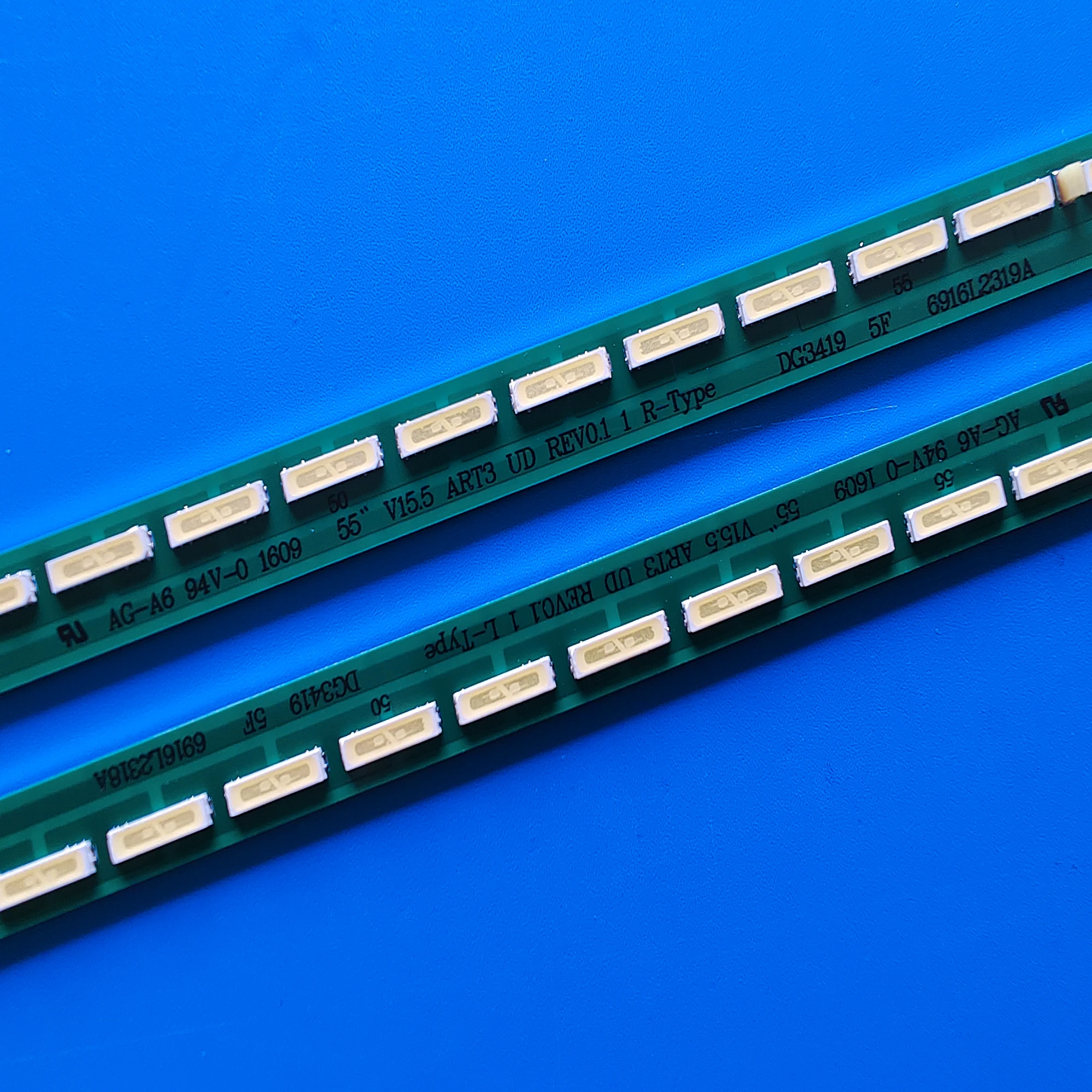 Фото Светодиодная подсветка для LG 55UH605V 55UH620V 55UH617V 55UH6150 55UF6430 55UH615V 55UF680v 55UH6257 55UF7767 55UH625V 6922L-0159A, 2 шт. №4
