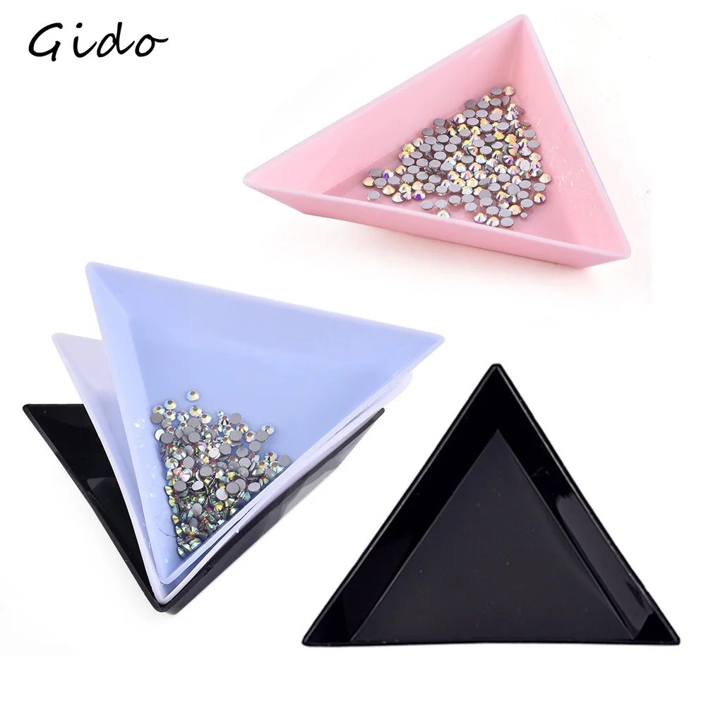 

10/20pcs DIY Tool Rhinestone Diamond Box Small Receive Plastic Tray Plate For Nail Art/Mobile Beauty/Jewelry Beads Tray