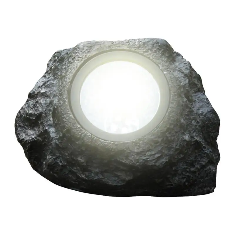 

W Solar Powered Light Simulation Stone Lamp Spotlight Decoration Cold White IP65 Waterproof For Outdoor Garden Lawn Garden