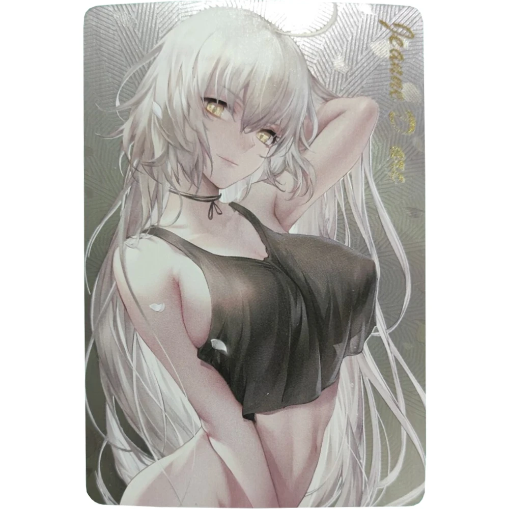 

9Pcs/set Anime Girls Refractive Flash Cards ACG Sexy Kawaii Fate/Grand Order Game Anime Collection Cards Gift Toys for friends