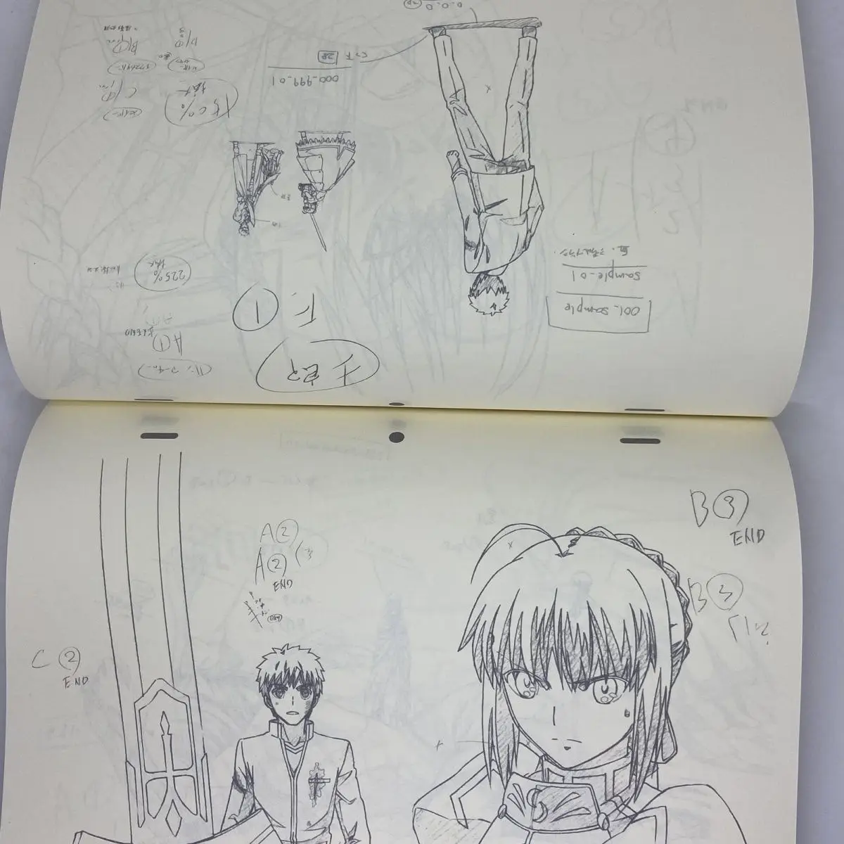 Книга-альбом иллюстраций Fatestay night UBW Saber - Коллекция художественных работ персонажей серии Fate - Сборник аниме-кадров и эскизов для визуализации персонажей (art.: 3920db8dab3ef) - 3920db8dab3ef