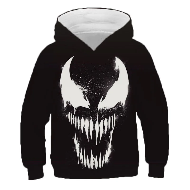 

2022 New Venom Hoodies Fashion Men Women Children Casual 3D Print Sweatshirt Cool Pullover Tops Unisex Clothes Boy Girl Hooded